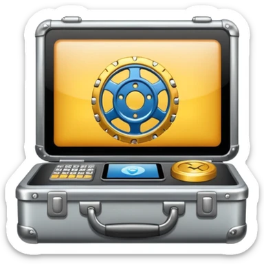  classic gear modern professional design for business presentation sticker