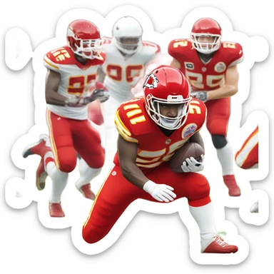 Chiefs football sticker