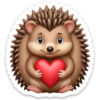 Hedgehog with love sticker
