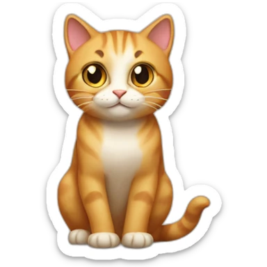 cat, except give me a real photo sticker