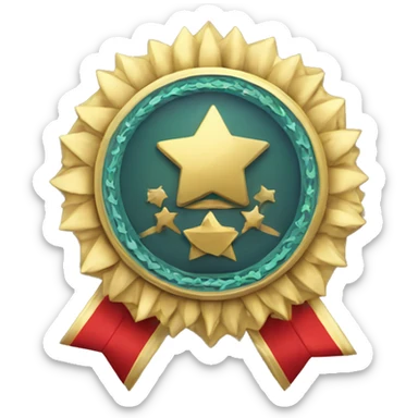 Award in the form of a badge sticker