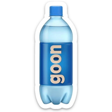 Make a notion bottle that says goon sticker