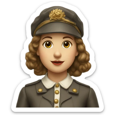 Louis bleriot girl sticker