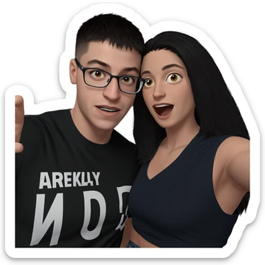 casual moment with friends sticker