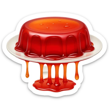 jelly on a plate sticker