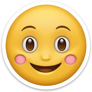 regular emoji with a smirk  sticker
