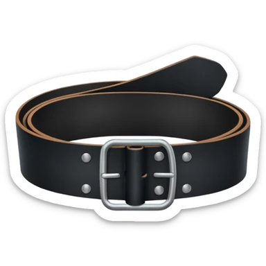 black military belt sticker