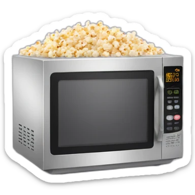 microwave popcorn sticker