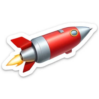 red rocket sticker