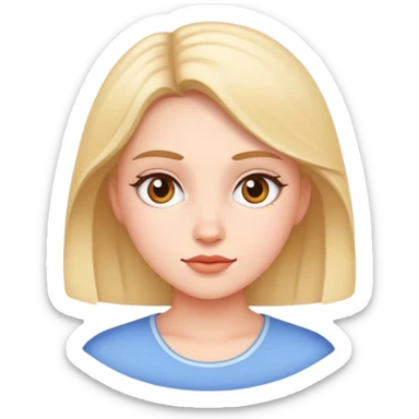 realistic portrait of girl sticker