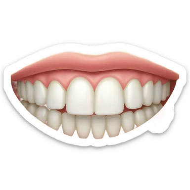 British teeth sticker
