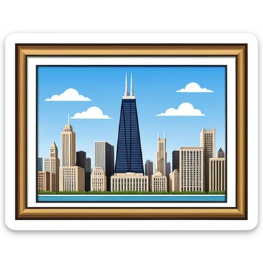 John Hancock building Chicago sticker