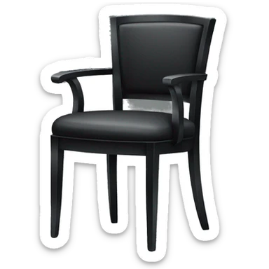 black chair sticker