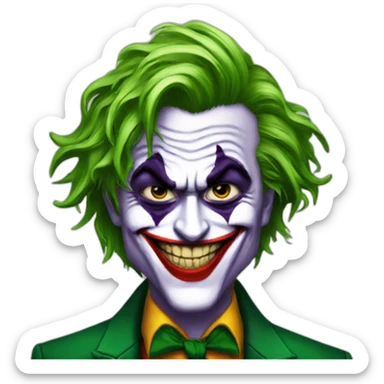 robert pattinson as the joker sticker