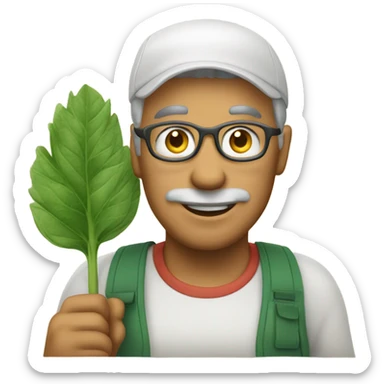 wise friendly gardener  sticker