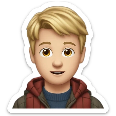 Home alone guy, McCauley caulkin when he was young sticker