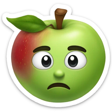 Manzana con pera sticker