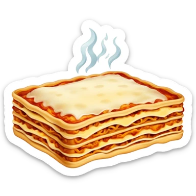 Lasagna with salt  sticker