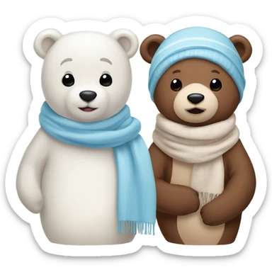 milk and mocha bear sticker