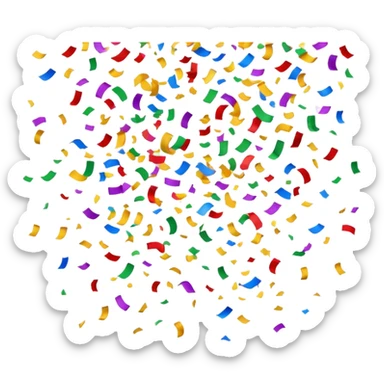 Confetti sticker