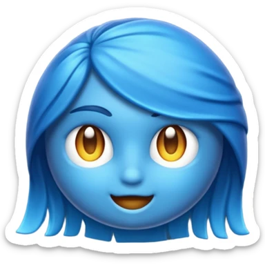 Laço azul escuro sticker