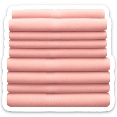 Light pink stacked towels sticker