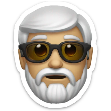 Diablo con lentes  sticker