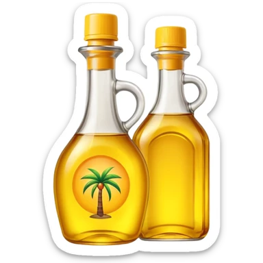yellow palm cooking oil bottle sticker