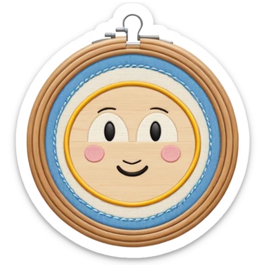 embroidery hoop sticker