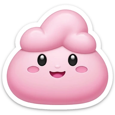 Pink squish mellow  sticker