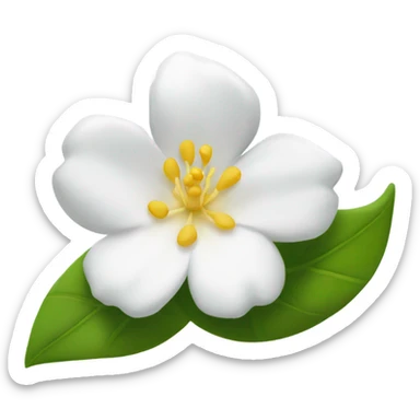 Jasmine flower sticker