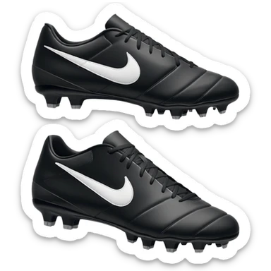 Nike soccer cleats, side view, simple, no text, apple emoji style sticker