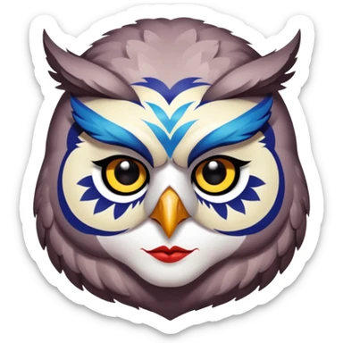 Cabeza de búho EDC festival  sticker
