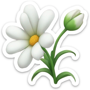 Flower sticker