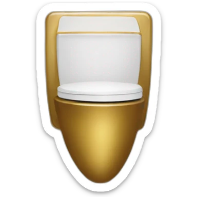 golden front urinal sticker