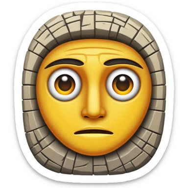 Curse in the middle of the mosaic sticker