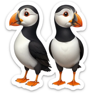 Puffin bird sticker