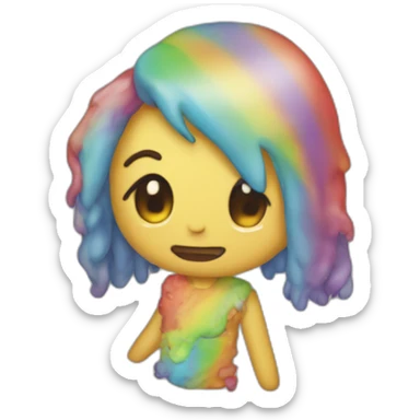 Vomit arc en ciel sticker