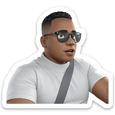 boy in car interior sticker