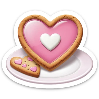 Natale rosa, biscotti estetico  sticker