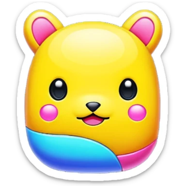 tamagotchi, simple, cute, digital pet, no text sticker