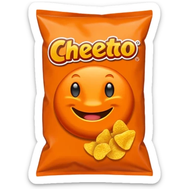 Cheeto bag sticker