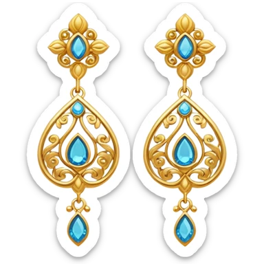 earrings as talismans of beauty, intention, and transformation sticker