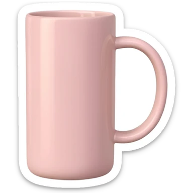 Can u create a cute and aesthetic pastel pink tall coffee mug to add to my caption I don't want any eyes on it! And keep it pinterest worthy  sticker
