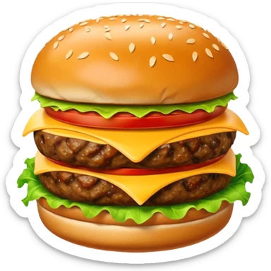 meatball burger sticker