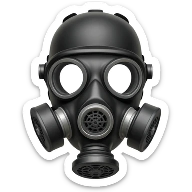 gas mask sticker