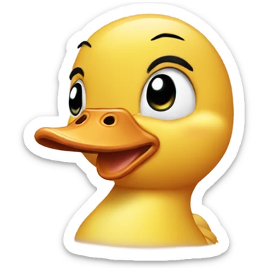 Crying Duck sticker