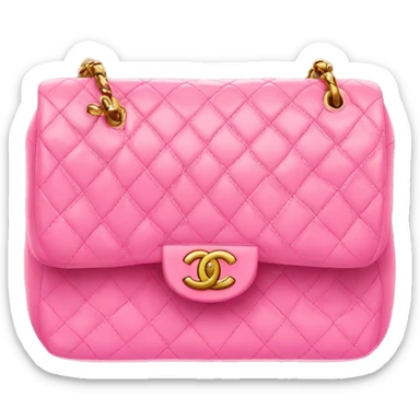 Pink chanel bag sticker