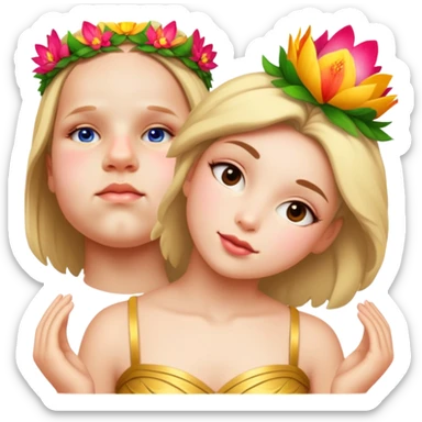 Flower-Crowned Dancer sticker