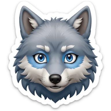 Furry wolf  sticker